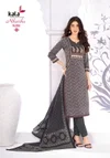 Niharika Vol 6 By Kala Cotton Ajrak Printed Kurti With Bottom Dupatta 